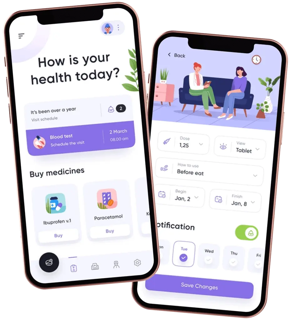 mobile app development for health